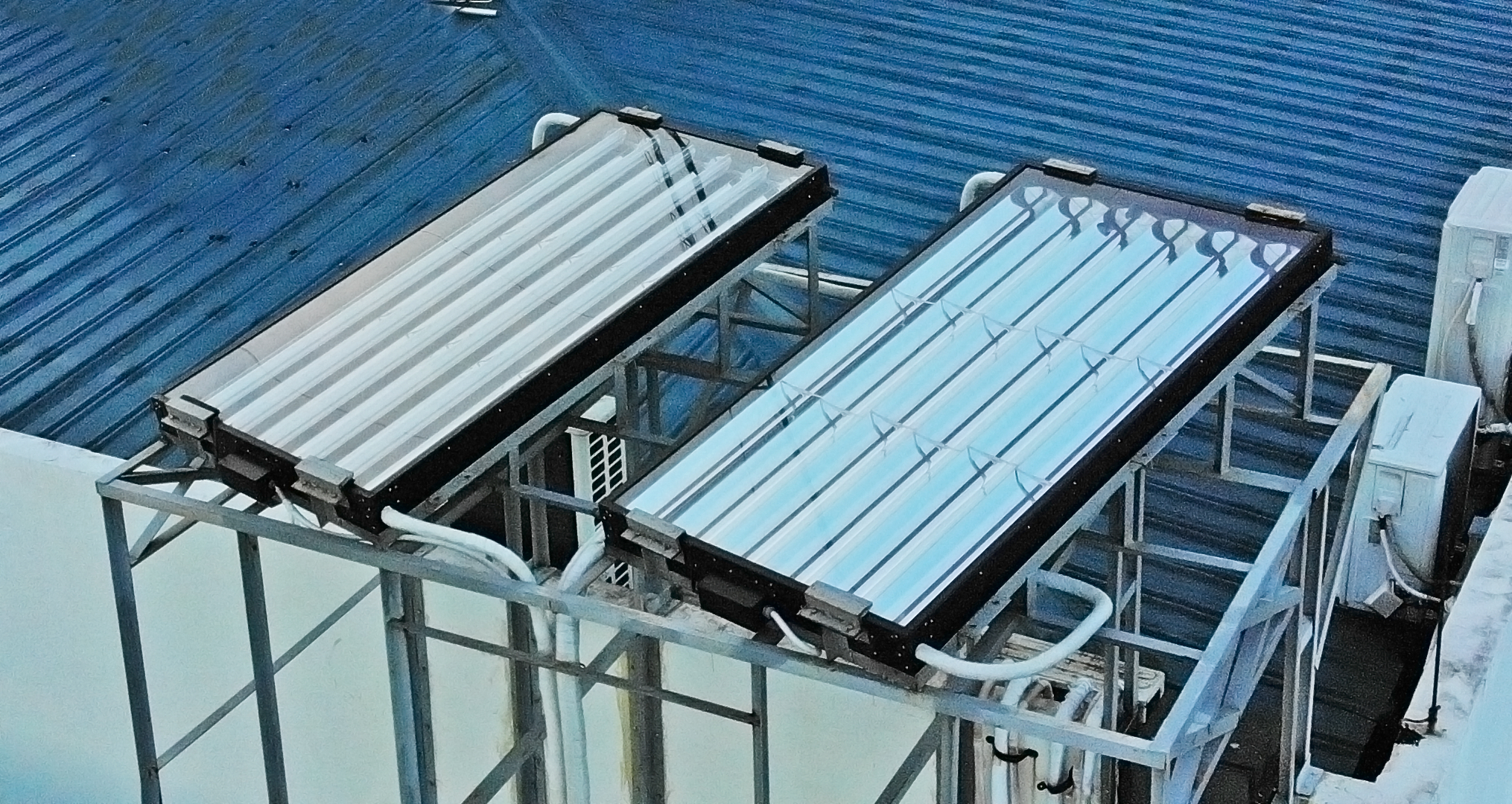 SunTrac Solar air conditioning panels AYSN drone side